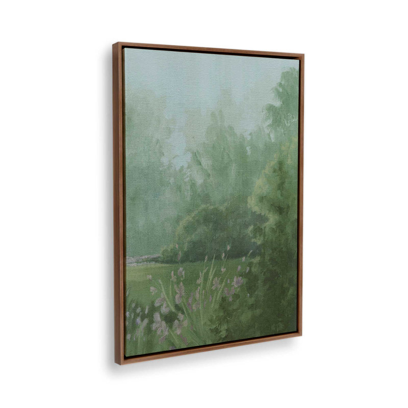 «Amethyst Iris Meadow II» par Grace Popp, reproduction d'art sur toile, H 12 po x l 8 po, Cadre flottant sans passe-partout