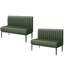 Banc rembourré en similicuir Meegan
