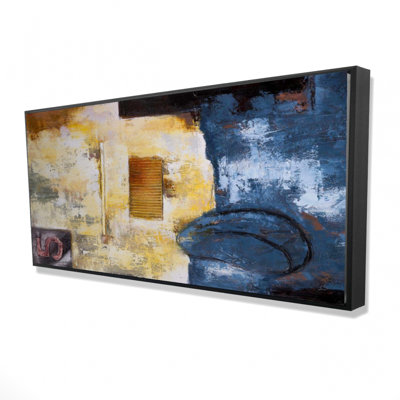 Abstract Art With Numbers Print On Canvas