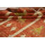 Tapis oriental orange fait à la main en laine orange 7 x 10