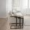 Tables gigognes en bois massif H 23,5 po x l 18 po Kendrik