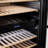 23.43 In. 119-bottle Dual Zone Freestanding Wine Cooler - Compressor Cooling, 10 Shelves, Wine Fridge 41-64 Fahrenheit In Black