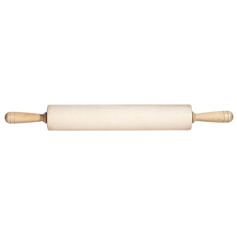 Rouleau à pâtisserie, H 2,75 po x L 15 po x P 2,75 po, Brun pâle