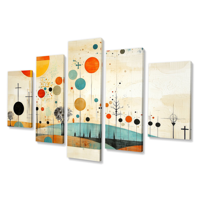 Ensemble de 5 décorations murales Timeless Light Of Christianity I - Christianity