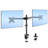 Mount-It! Dual Monitor Mount with C-Clamp & Grommet Base, Height Adjustable Arms Fit 19 - 32 Inches