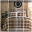Ensembles de literie en microfibre douillets, style chalet rustique matelassé classique pour la maison