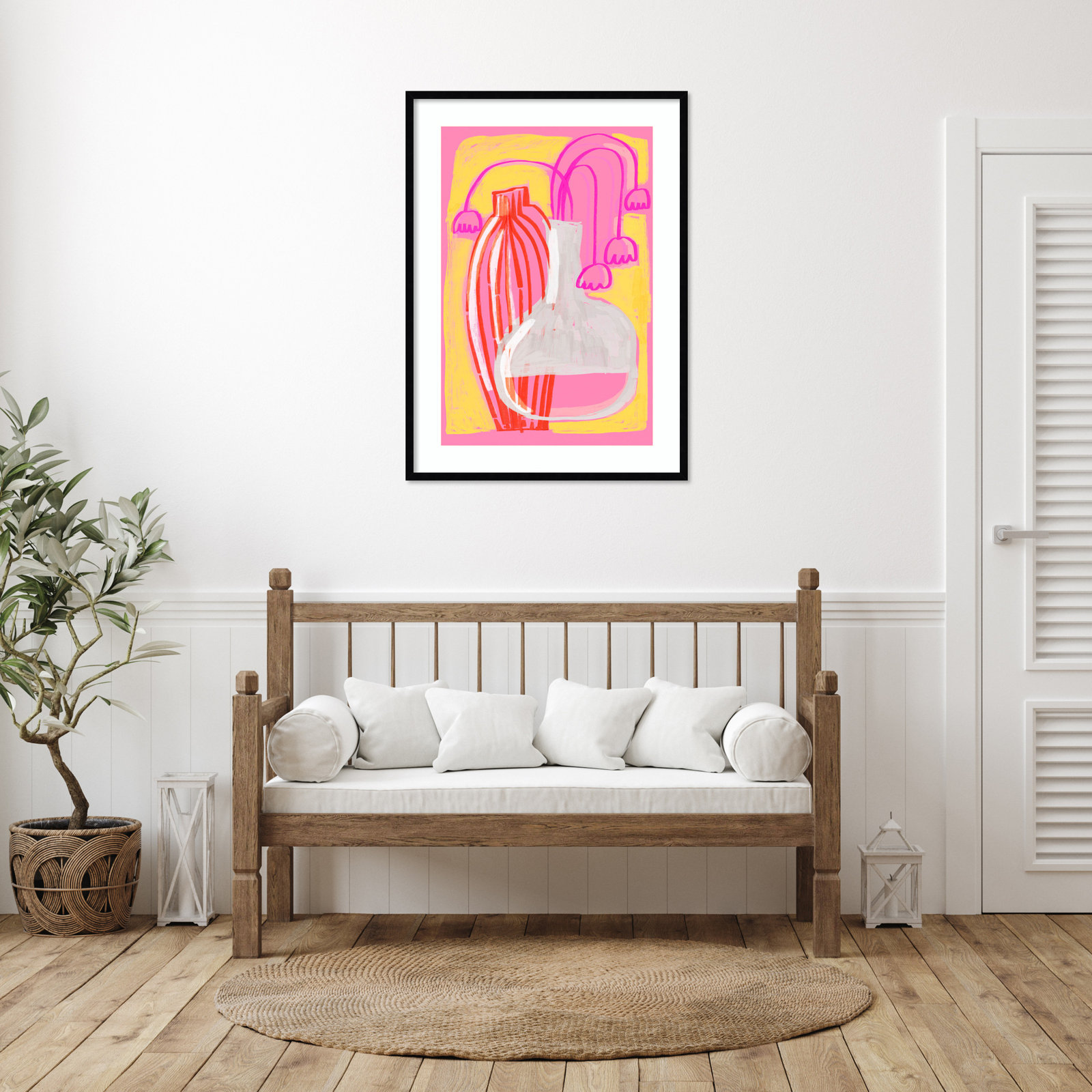 Galya "Neon Still Life No. 5" Print, Black, 41" H x 30" W