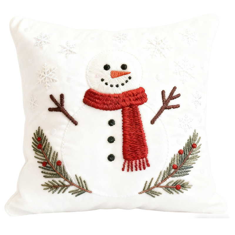Housse de coussin de Noël en lin avec housse de coussin en lin