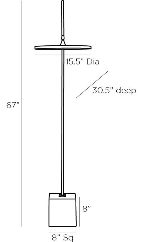 Nuri LED Arched Floor Lamp