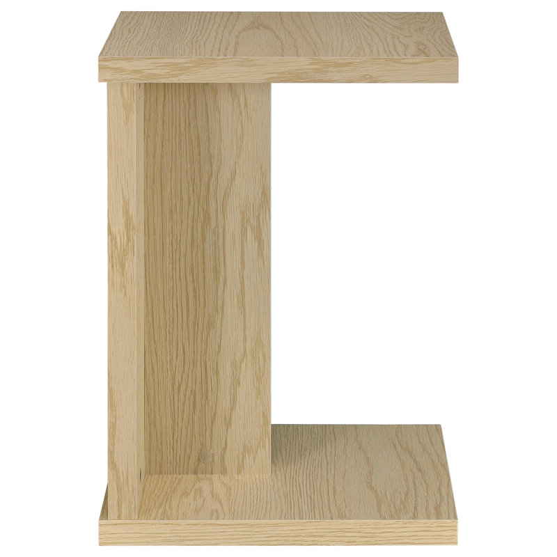 Table d'appoint Clower, Chêne clair