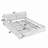Queen Size Upholstered Bed Frame With Chenille Fabric-1764499846