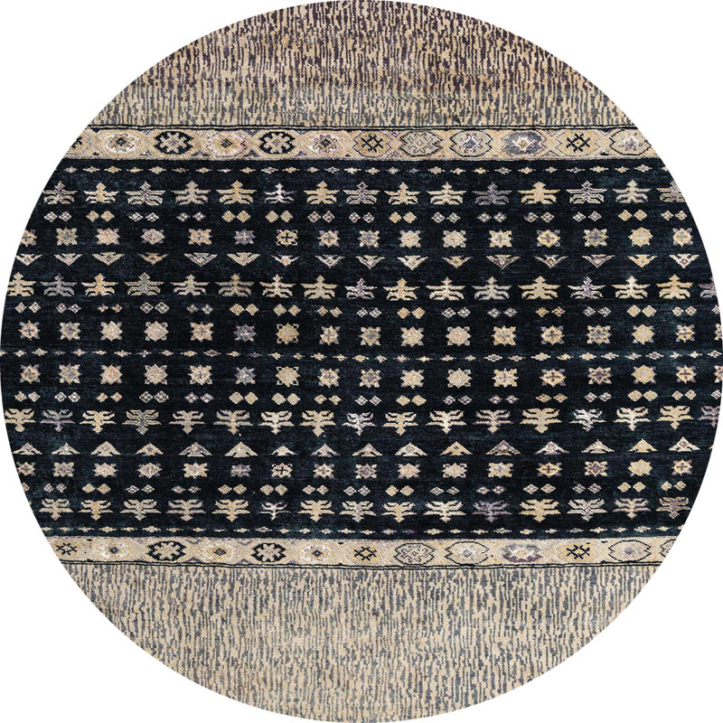Abedallah Abstract Indoor Rug, Round 7'