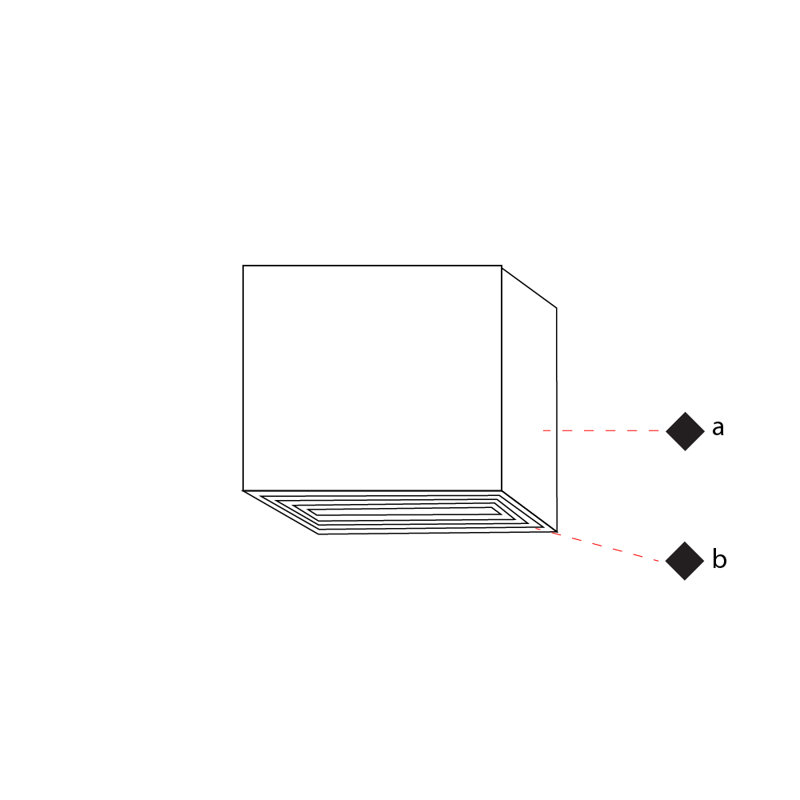 Darma 1 - Light 2.75" Simple Square LED Flush Mount, White