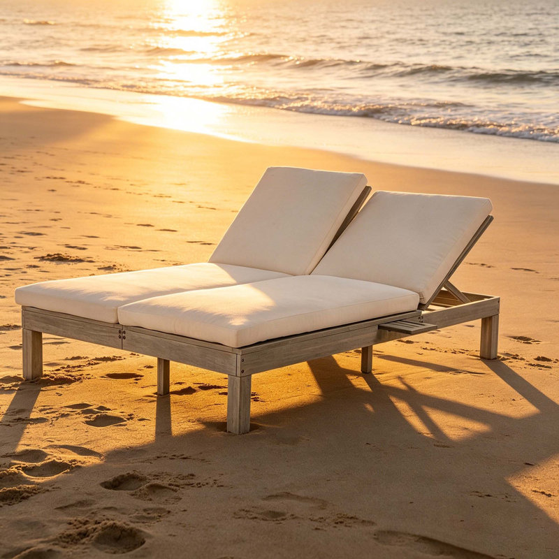 Chaise longue double, Gris