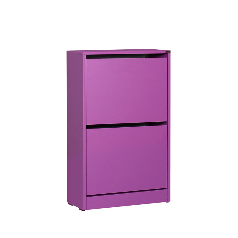 Baneen 8 Pair Shoe Storage Cabinet, Purple