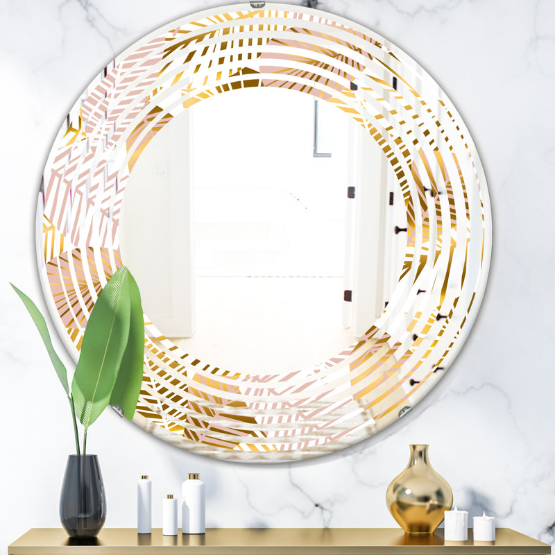 Miroir mural Palm Leaves II, H 31,5 po x l po