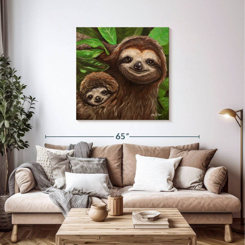 Brampt Sloth All Smiles, 39" H x 39" W