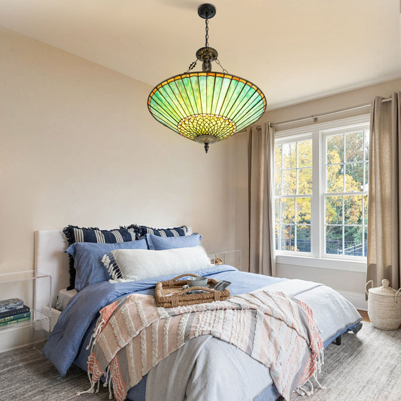 Siniard 5 - Light Glass Geometric Chandelier Height Adjustable Dimmable