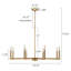 Sederick 8 - Light Dimmable Classic / Traditional Chandelier-592033391