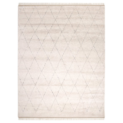 Flerida Moroccan Area Rug in Linen