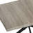 55.11'' -70.86"Retro Rectangular Stretch Dining Table,Black Fine Sand Cross Iron Foot Base Dining Table, With Storage Box.-657429061