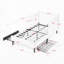 Structure de lit plateforme tapissier avec 2 tiroirs de rangement-1911923287-1911923285