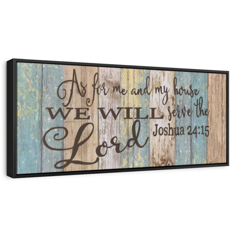 Serve the Lord Verse, Cadre flottant noir, 28 po x 10 po