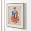 Silk Scroll, Man Framed Acrylic Painting Print by Dana Gibson