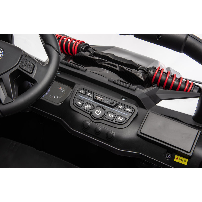 UTV 12V pour enfants avec télécommande, Black