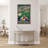 Colorful Billiard Balls On Green And Blue Background - Rack It And Crack It - 1 Piece Rectangle Graphic Art Print On Wrapped Canvas-505345161