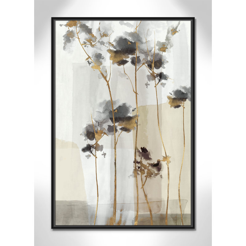 Impression Golden Zen II par Eva Watts, Toile avec cadre, L 25,5 po x H 37,5 po, Black Floater