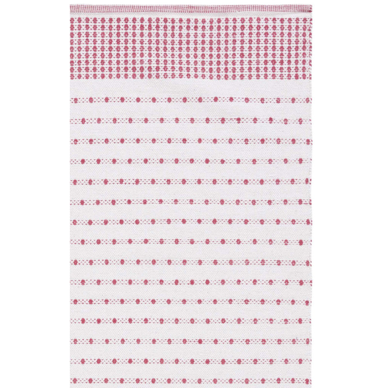Aitken Flat Weave Cotton Geometric Rug, Rectangle 3' x 5'