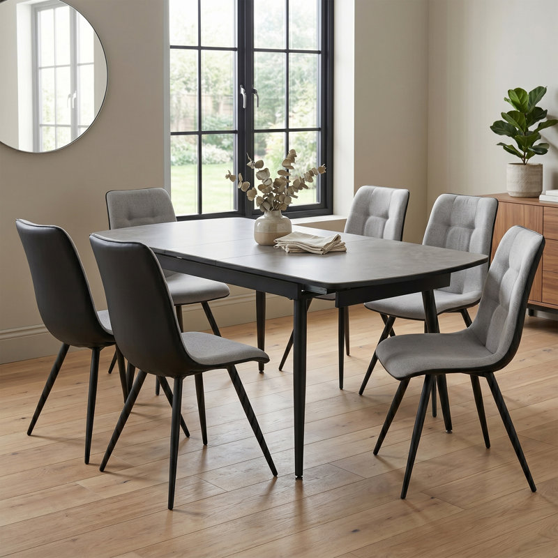 Benedick Kitson Tufted Side Chair in Grey