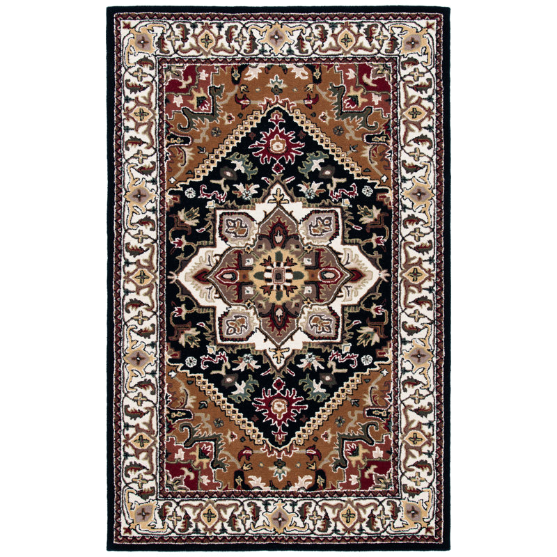 Oriental Handmade Tufted Wool Area Rug, Rectangle 6' x 9'