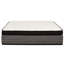 Matelas hybride moelleux de 14 po, mousse à mémoire de forme gélifiée Euro et matelas à ressorts ensachés, technologie de refroidissement, transfert à faible mouvement-1619775020
