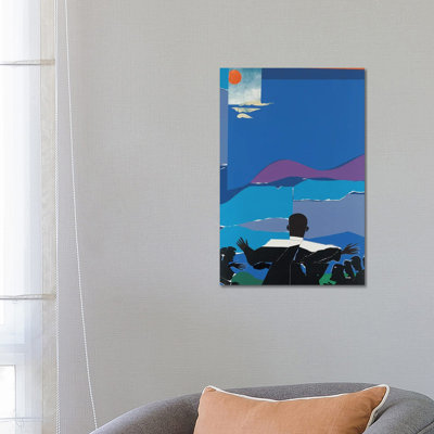 MLK Mountaintop by Romare Bearden - Wrapped Canvas Gallery-Wrapped Canvas Giclée