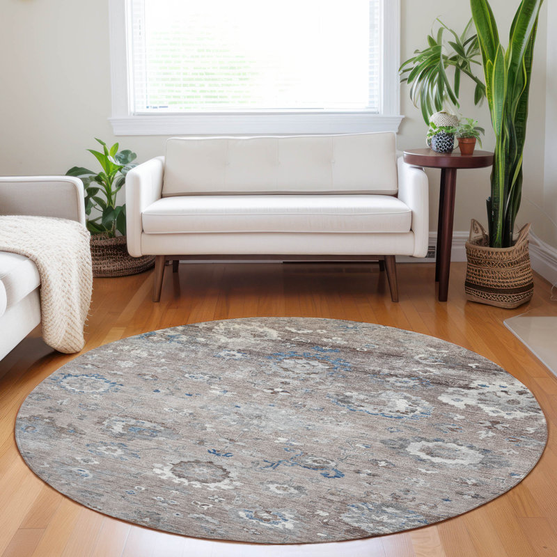 Tapis d'intérieur / extérieur lavable brun Ruvina - LOOMlan, 2 pi 6 po x 3 pi 10 po
