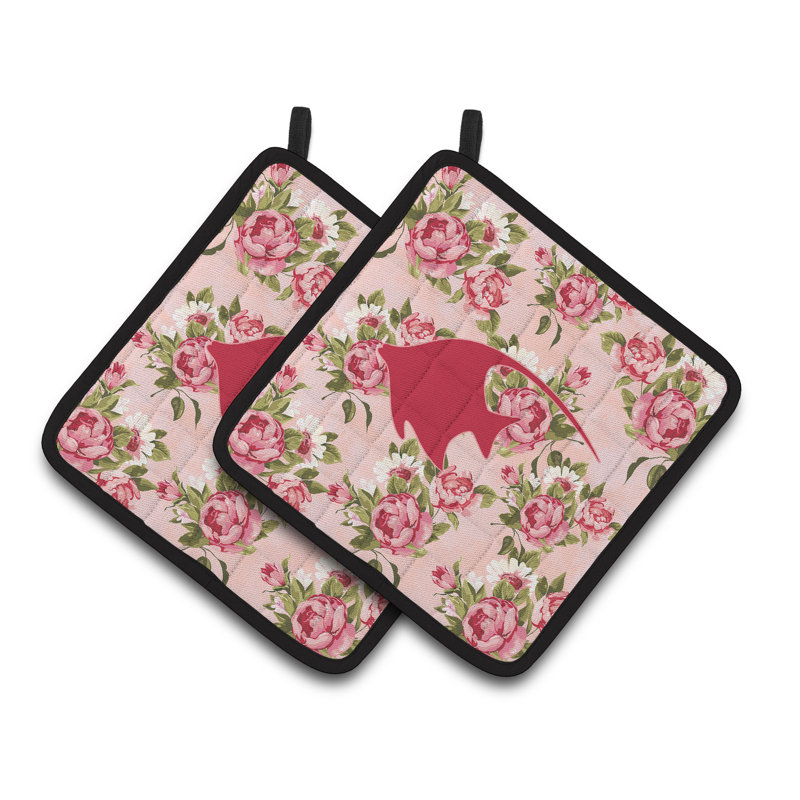 Cuisinier poignée de roses d’élégance east urban home ange fish shabby
