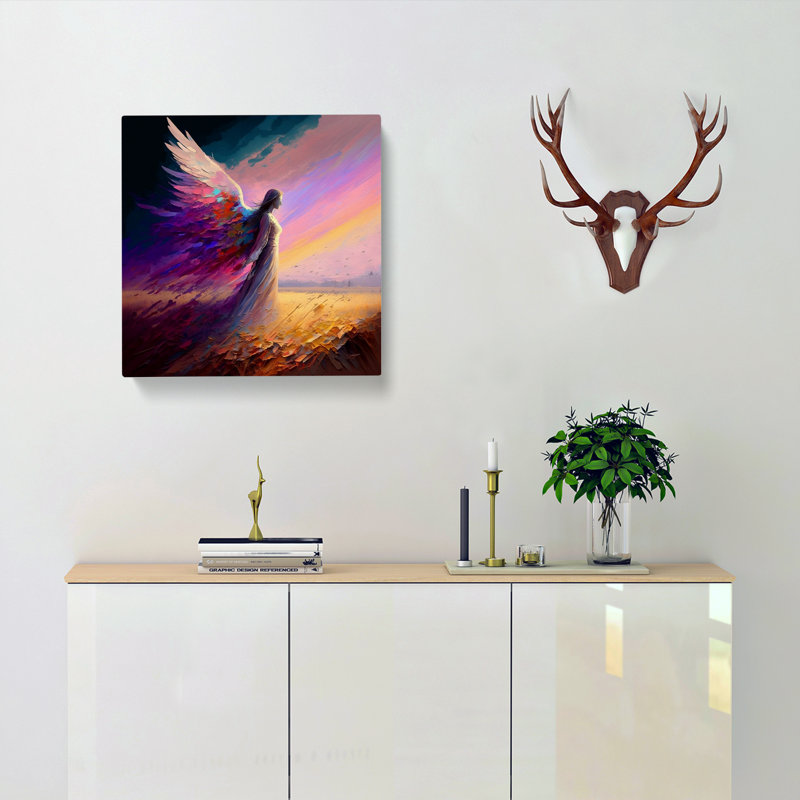 Angel Colour Field Painting - Print, 35cm H x 35cm W x 3cm D