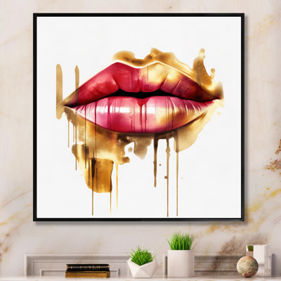 Red Lips Of Luxury III - Fashion Wall Art
