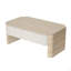 Table basse à plateau relevable, bureau moderne en bois avec rangement caché