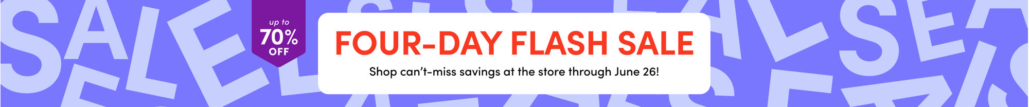 four day flash sale