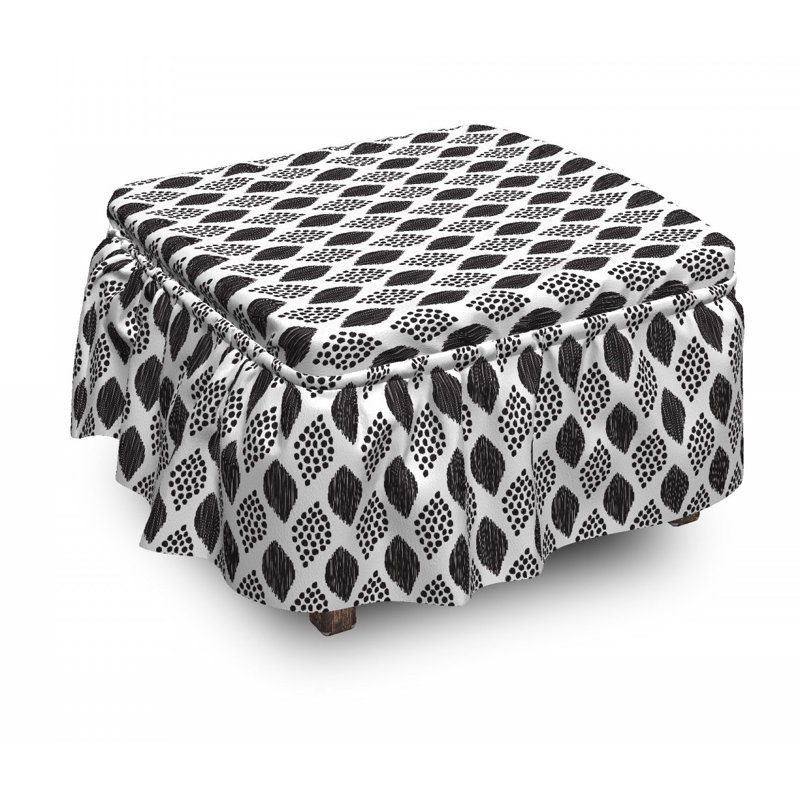 Housse pour repose-pieds abstract points
