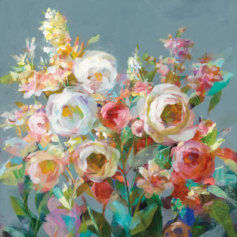 Joy Of The Garden I by Danhui Nai - Wrapped Canvas Painting, 30cm H x 30cm W