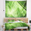 Tapisserie à tiges de plantes exotiques vert abstrait-28497840