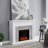 Hebbington Tiled Marble Electric Fireplace