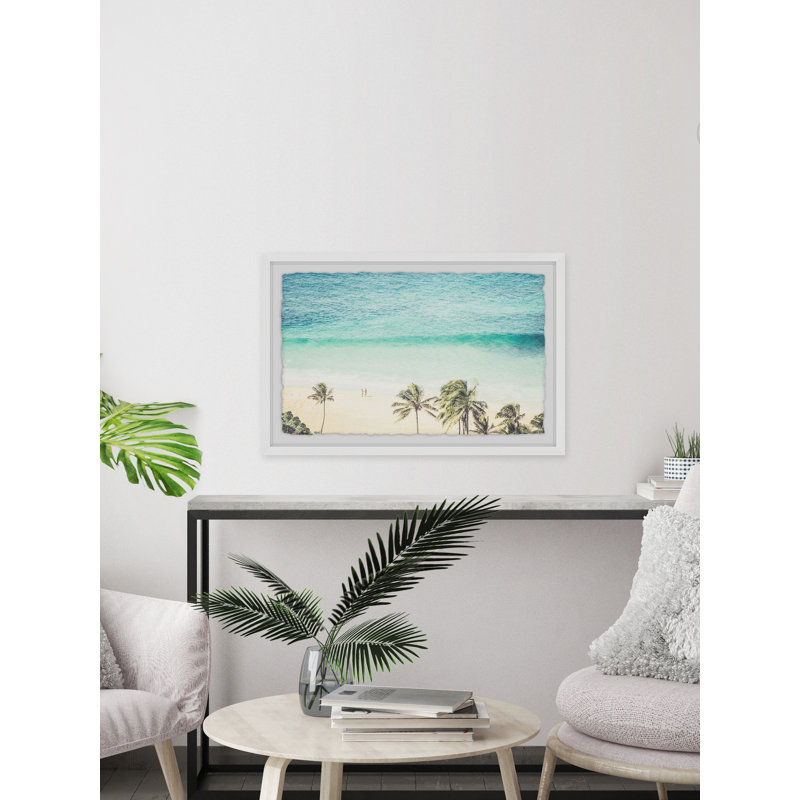 «Carry Away on the Wind», reproduction de photo sur toile, H 8 po x l 12 po x P 1,5 po, Cadre blanc à bords frangés