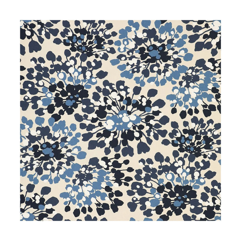 Inman Navy/Blue/Beige Standard Cotton Duvet Cover, Twin Duvet Cover
