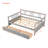 Full Size Daybed With Gray Finish - Solid Wood And Drawer Two Drawers, Enhancing Living Space-98708294