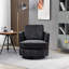 Fauteuil demi-tonneau pivotant avec revêtement Zarren-725816030